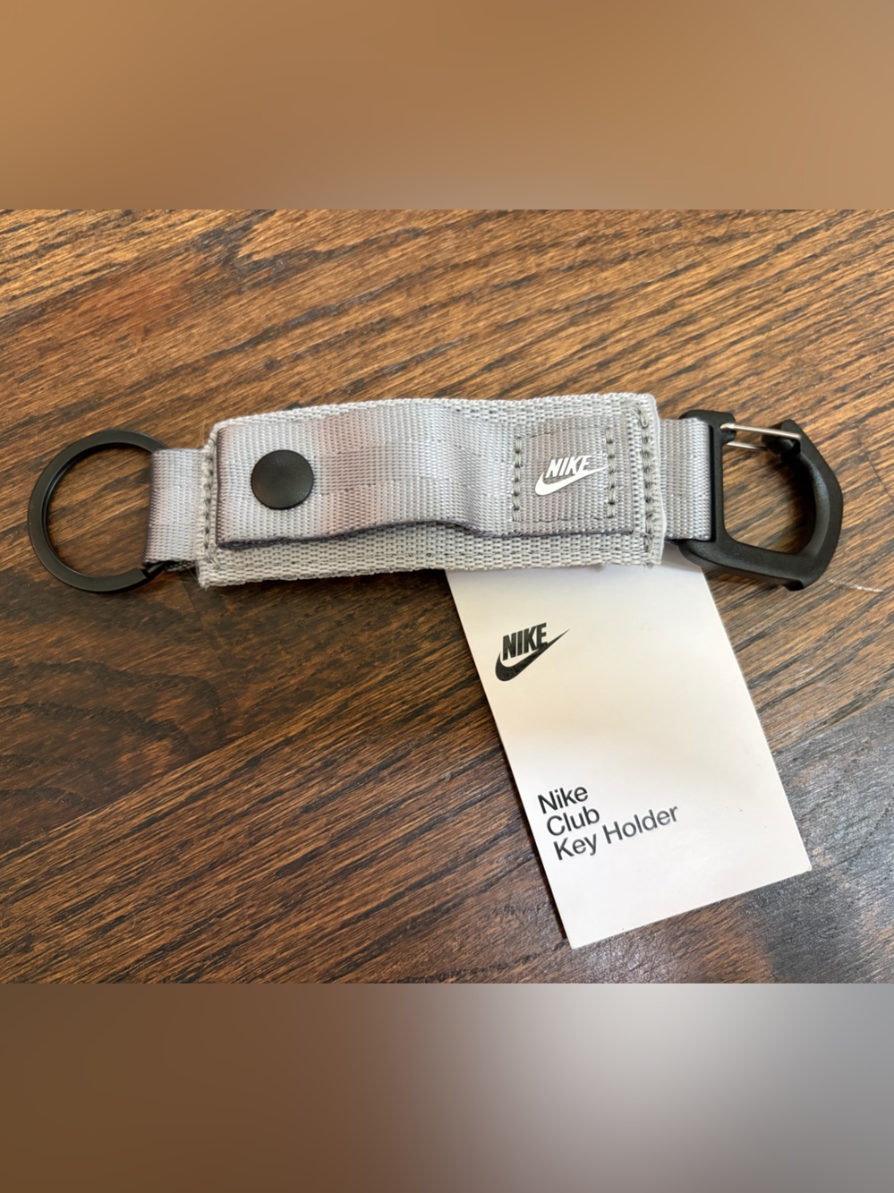 Nike NWT Gray Nike Club Key Holder